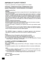 Предварительный просмотр 2 страницы Panasonic SQ-TC512N Operating	 Instruction