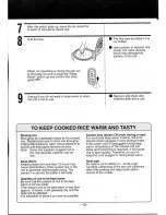 Предварительный просмотр 11 страницы Panasonic SR-2363FZ Operating Instructions Manual