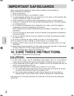 Предварительный просмотр 2 страницы Panasonic SR-2363ZW Operating Instructions Manual