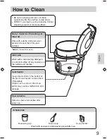 Предварительный просмотр 9 страницы Panasonic SR-2363ZW Operating Instructions Manual