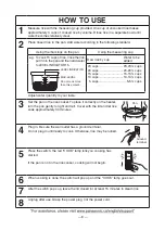 Preview for 8 page of Panasonic SR-42FZ Operating Instructions Manual