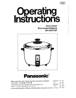 Preview for 1 page of Panasonic SR-42HNW Operating Operating Instructions Manual