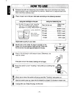 Предварительный просмотр 4 страницы Panasonic SR-42HNW Operating Operating Instructions Manual