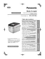 Предварительный просмотр 27 страницы Panasonic SR-AFG186 Operating Instructions Manual