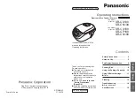 Panasonic SR-CX188 Operating Instructions Manual предпросмотр