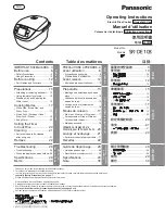 Preview for 1 page of Panasonic SR-DE103 Operating Instructions Manual