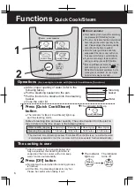 Предварительный просмотр 6 страницы Panasonic SR-DF181 Operating Instructions Manual