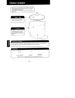 Preview for 40 page of Panasonic SR-G06FG - 3.3c Rice Cooker Steamer Operating Instructions Manual