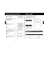 Предварительный просмотр 9 страницы Panasonic SR-G18BG Operating Instructions Manual