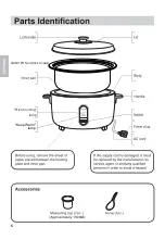 Предварительный просмотр 6 страницы Panasonic SR-GA541FH Operating Instructions Manual