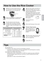 Предварительный просмотр 7 страницы Panasonic SR-GA541FH Operating Instructions Manual