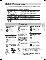 Предварительный просмотр 3 страницы Panasonic SR-GA721L Operating Instructions Manual