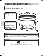 Предварительный просмотр 8 страницы Panasonic SR-GA721L Operating Instructions Manual