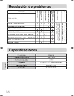 Предварительный просмотр 36 страницы Panasonic SR-GA721L Operating Instructions Manual