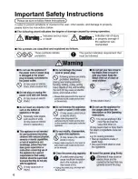 Предварительный просмотр 4 страницы Panasonic SR-JHS10 Operating Instructions Manual