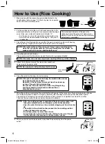 Предварительный просмотр 6 страницы Panasonic SR-JN105 Operating Instructions Manual