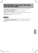 Предварительный просмотр 25 страницы Panasonic SR-JN105 Operating Instructions Manual