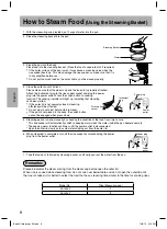 Предварительный просмотр 8 страницы Panasonic SR-JN185 Operating Instructions Manual