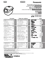 Panasonic SR-MS103 Operating Instructions Manual preview