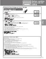 Предварительный просмотр 15 страницы Panasonic SR-MS183 Operating Instructions Manual