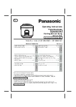 Preview for 1 page of Panasonic SR-MVN107 Operating Instructions Manual
