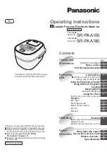 Preview for 1 page of Panasonic SR-PAA100 Operating Instructions Manual