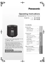 Panasonic SR-PS508 Operating Instructions Manual preview