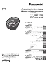Panasonic SR-PX104 Operating Instructions Manual предпросмотр