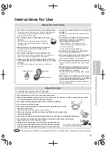 Preview for 5 page of Panasonic SR-SG501 Operating Instructions Manual