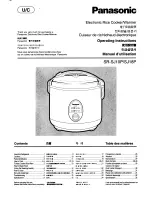 Preview for 1 page of Panasonic SR-SJ10PRO Operating Instructions Manual