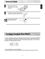 Предварительный просмотр 6 страницы Panasonic SR-SJ10PRO Operating Instructions Manual