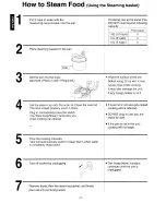 Предварительный просмотр 8 страницы Panasonic SR-TE10NVO Operating Instructions Manual