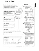 Предварительный просмотр 9 страницы Panasonic SR-TE10NVO Operating Instructions Manual