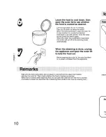 Предварительный просмотр 10 страницы Panasonic SR-TEG18 - RICECOOKER 10 CUP Operating Instructions Manual