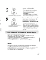 Предварительный просмотр 41 страницы Panasonic SR-TEG18 - RICECOOKER 10 CUP Operating Instructions Manual