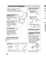 Предварительный просмотр 44 страницы Panasonic SR-TEG18 - RICECOOKER 10 CUP Operating Instructions Manual