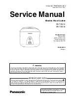 Panasonic SR-TEG18 - RICECOOKER 10 CUP Service Manual предпросмотр