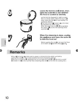 Preview for 10 page of Panasonic SR-TEL18 Operating Instructions Manual