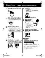 Preview for 6 page of Panasonic sr-tem18 Operating	 Instruction