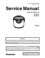 Предварительный просмотр 1 страницы Panasonic SR-TMG10 Service Manual