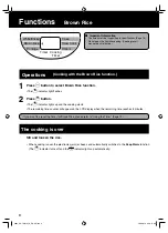 Preview for 8 page of Panasonic SR-TMH10 Operating Instructions Manual