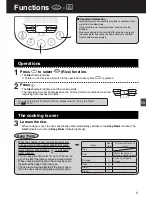 Предварительный просмотр 9 страницы Panasonic SR-TMH501 Operating Instructions Manual