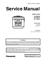 Panasonic SR-TML500 Service Manual preview