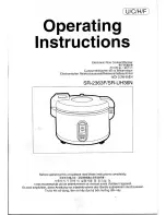 Panasonic SR-UH36N Operating Instructions Manual preview