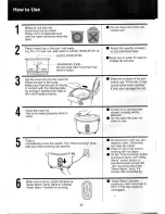 Предварительный просмотр 10 страницы Panasonic SR-UH36N Operating Instructions Manual