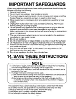Предварительный просмотр 2 страницы Panasonic SR-W06PA Operating Instructions Manual