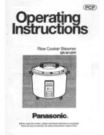Panasonic SR-W15FP Operating Instructions Manual preview