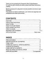 Предварительный просмотр 3 страницы Panasonic SR-W15FSP User Manual