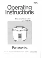 Preview for 1 page of Panasonic SR-W18FXP Operating Instructions Manual