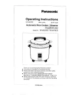 Preview for 1 page of Panasonic SR-W18GS Operating Instructions Manual